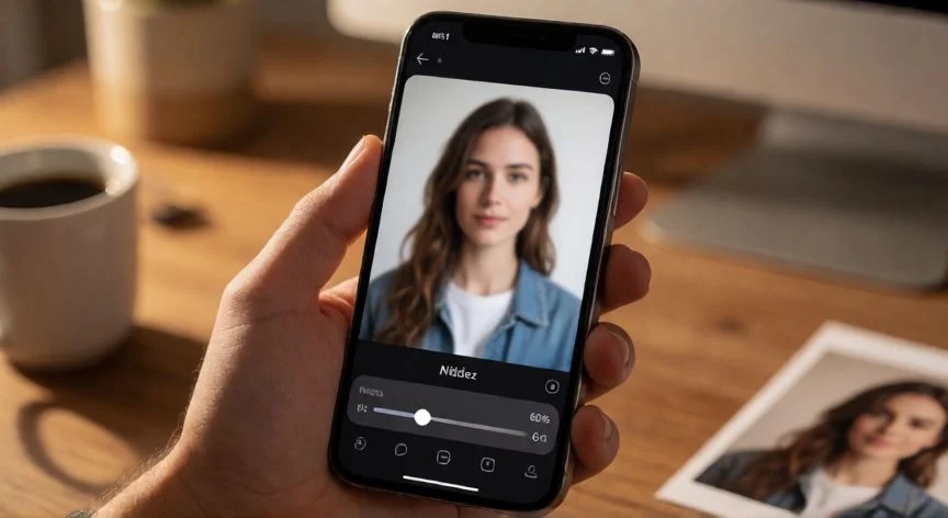 como mejorar fotos borrosas, Mejora de foto borrosa con aplicación de IA en el móvil