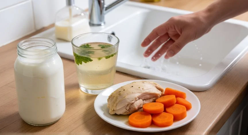 como mejorar gastroenteritis, Alimentación blanda y probióticos para la recuperación de la gastroenteritis