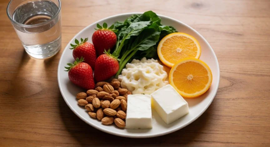 como mejorar mis encias, Alimentación rica en vitamina C, K y calcio para fortalecer las encias