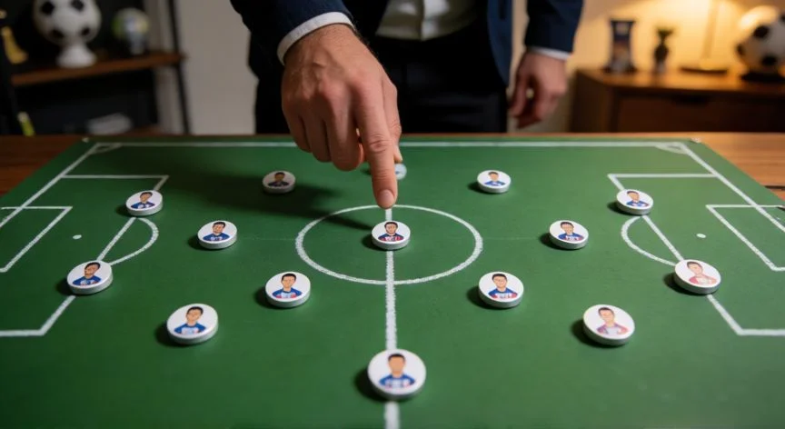 como mejorar mis jugadores en efootball 25, Pizarra táctica con formación 4-3-3 para planificar el equipo