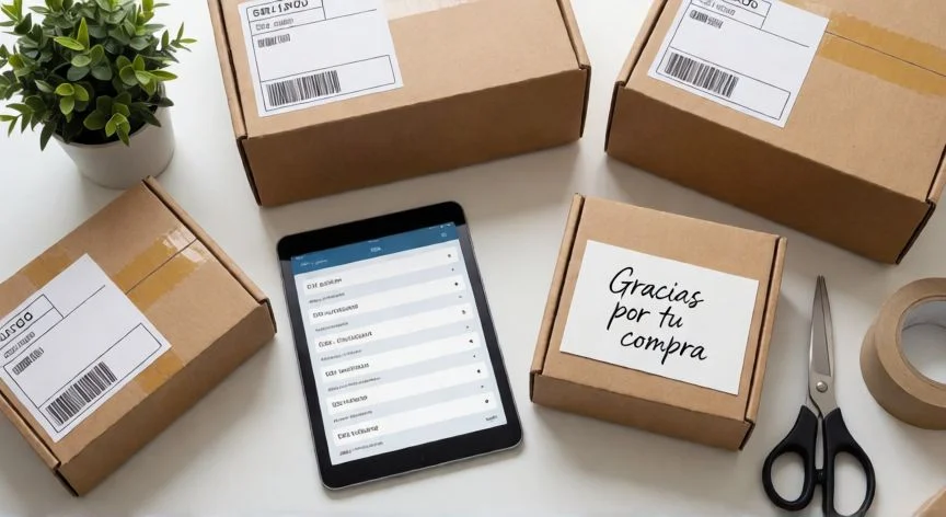 como mejorar mis ventas en marketplace, Estación de preparación de pedidos en marketplace con packaging profesional
