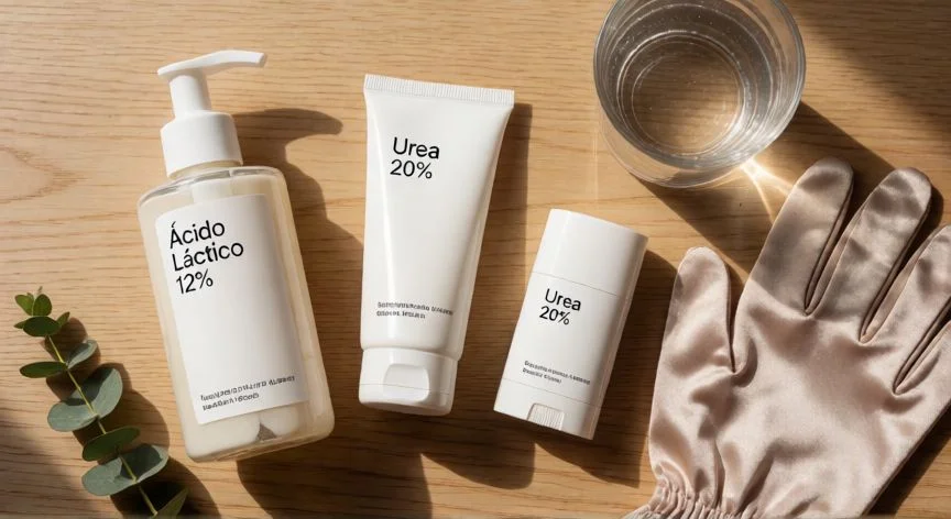 como mejorar queratosis pilaris, Rutina semanal con ácidos exfoliantes y urea para tratar la queratosis pilaris