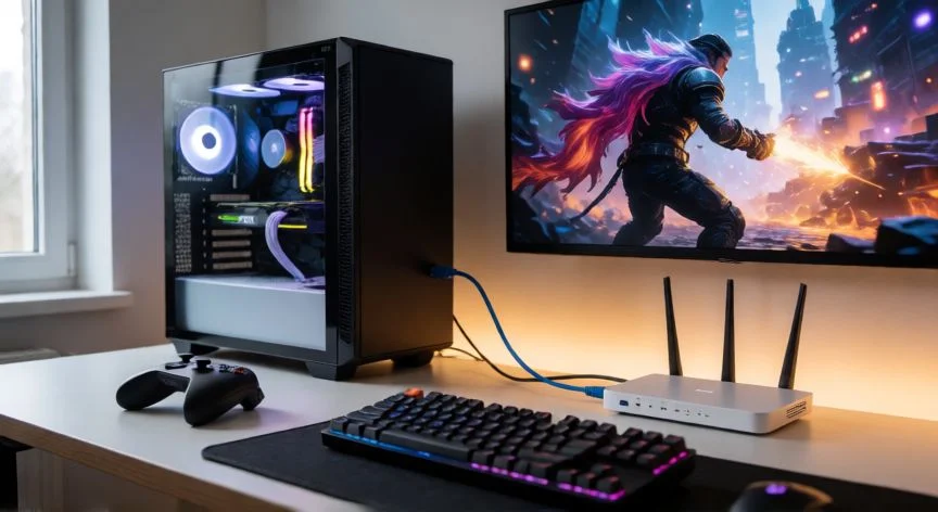 como mejorar xbox cloud gaming, Setup con cable Ethernet para optimizar Xbox Cloud Gaming