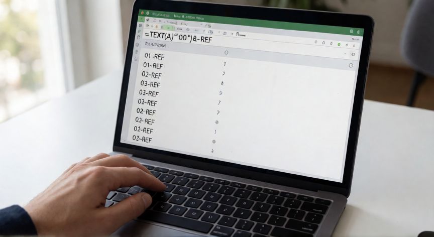como numerar en excel 01 02 03, Uso de fórmula TEXTO en Excel para generar códigos con ceros iniciales