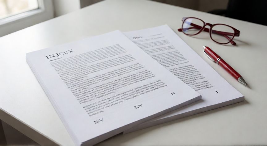 como numerar páginas en word después del índice, Documento impreso con numeración romana en el índice y arábiga en el cuerpo del texto