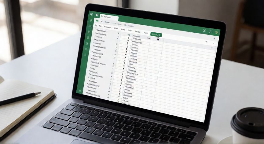como ordenar en excel por orden alfabetico, Pantalla de Excel mostrando la opción de ordenar de la A a la Z en la pestaña Datos