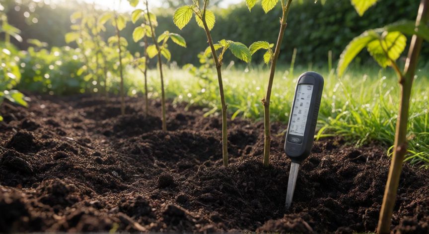 como plantar frambuesas, Preparación del suelo y análisis de pH para plantar frambuesas