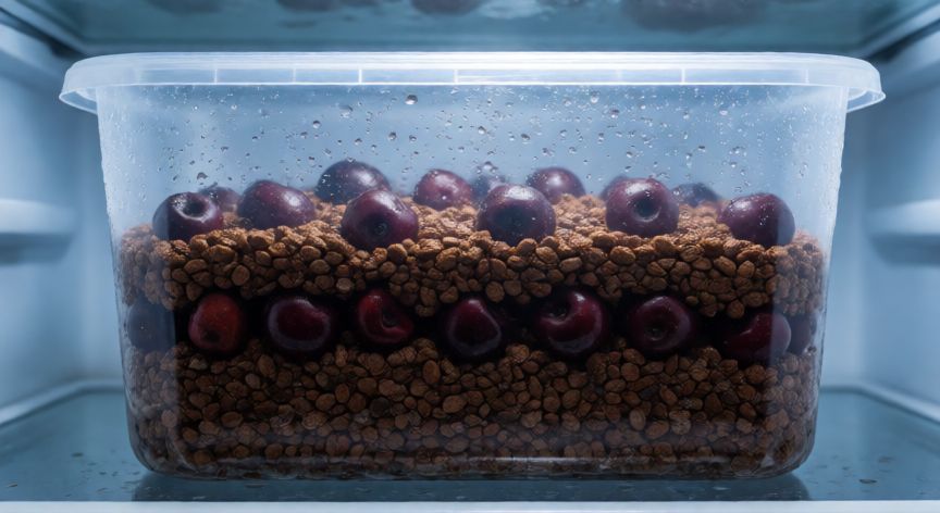 como plantar huesos de cereza, Proceso de estratificacion de huesos de cereza en el frigorifico