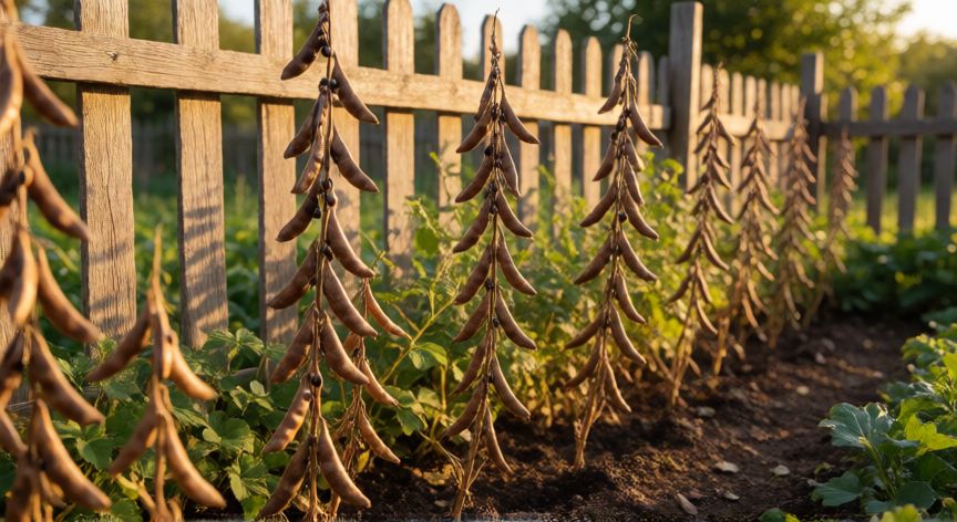 como plantar lentejas, Planta de lentejas madura lista para la cosecha