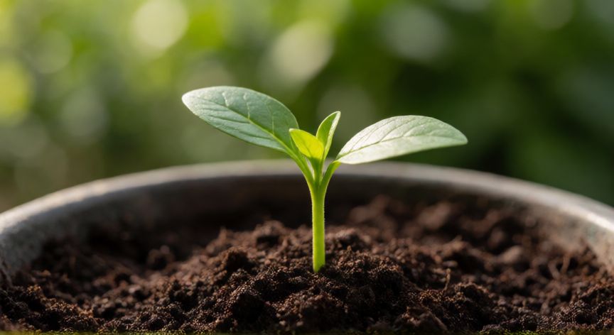 como plantar quillay, Semillero de Quillay en maceta con suelo fertilizado