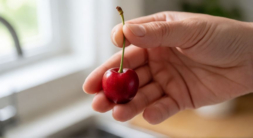 cómo plantar semillas de cereza, Retirando la semilla de una cereza fresca para su siembra