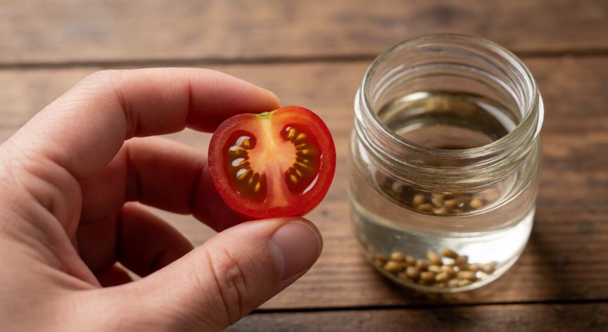 como plantar tomates cherry desde un tomate, Extracción de semillas de un tomate cherry maduro