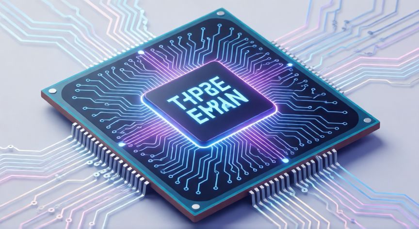 como plantar valheim, Procesador de computadora con circuitos brillantes representando tecnología de emulación