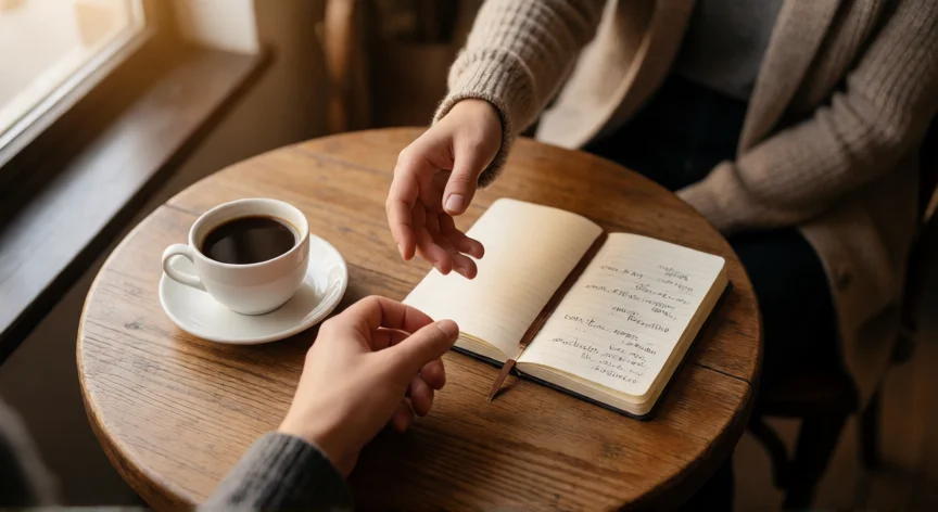 como podemos tratar mejor a los demas, Manos estrechándose sobre una mesa de café en un gesto de respeto y trato cordial