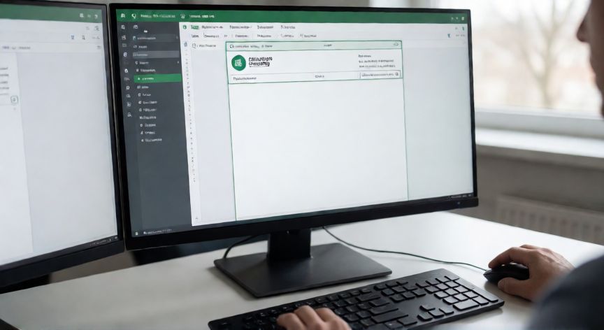 como poner en excel marca de agua, Persona editando el encabezado de Excel para insertar una marca de agua con logotipo