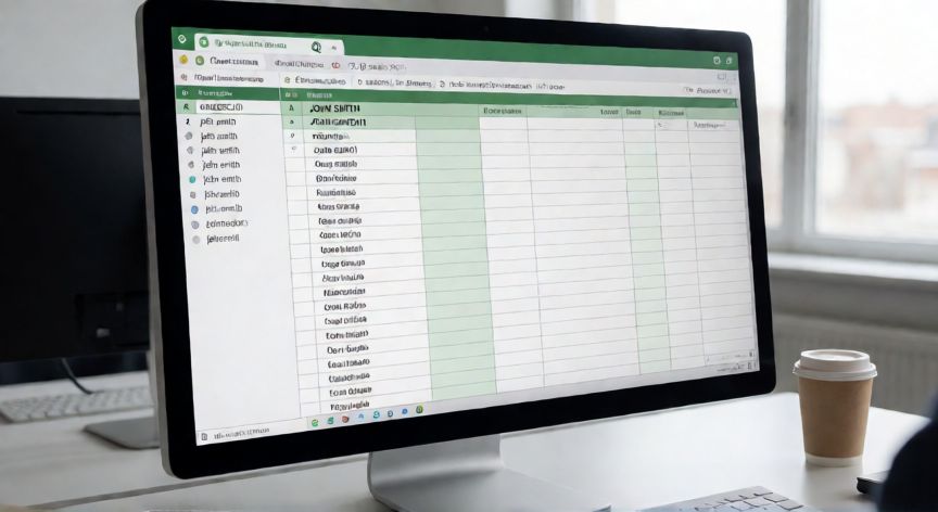 como poner en excel mayusculas, Hoja de Excel mostrando la fórmula MAYUSC convirtiendo texto a mayúsculas
