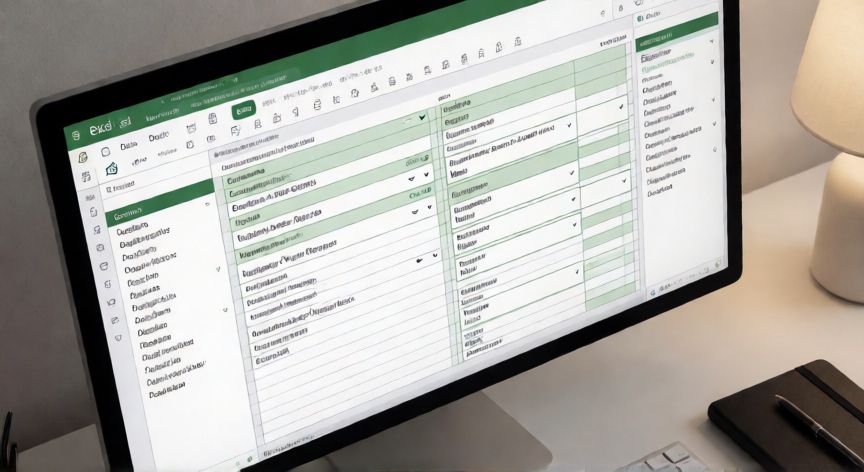 como poner en excel opciones de respuesta, Formulario en Excel con múltiples listas desplegables de opciones de respuesta y hoja de configuración lateral