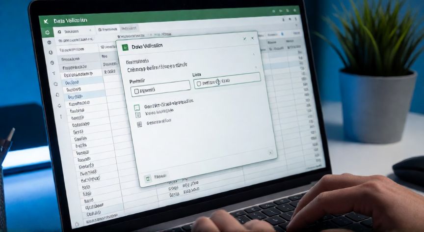como poner en excel opciones para seleccionar, Ventana de Validación de Datos en Excel con la opción Lista seleccionada