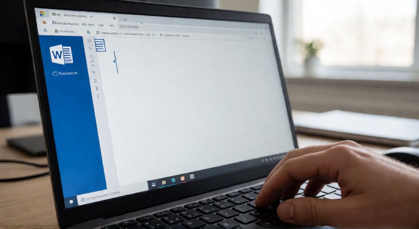 como poner en word otra pagina, Pantalla de Word mostrando el punto de inserción al inicio de una nueva página tras un salto de página