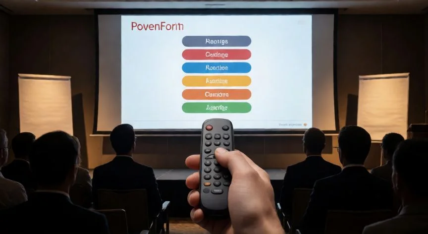como poner un link en powerpoint, Presentación en curso con menú de navegación interactiva en PowerPoint