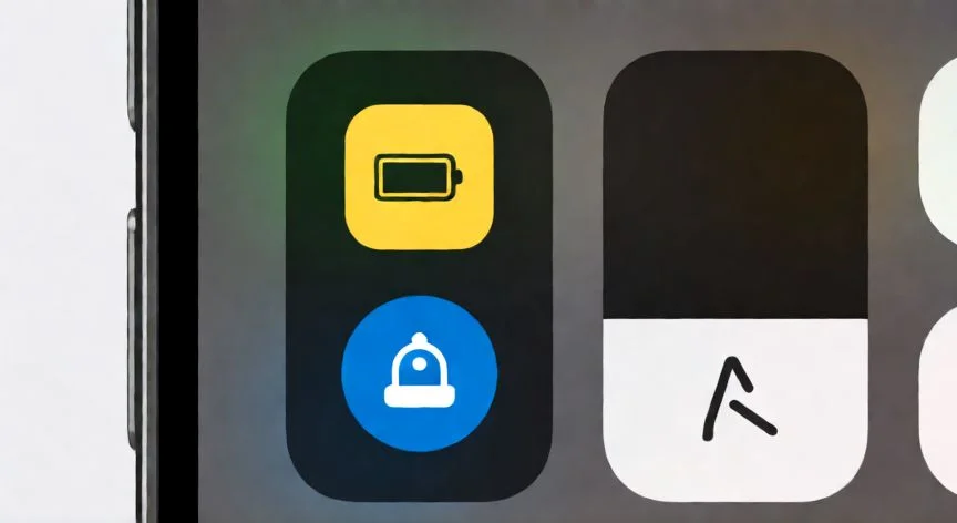 como quitar ahorrar bateria en iphone, Pantalla del iPhone con el Ahorro Adaptativo de iOS 26 visible