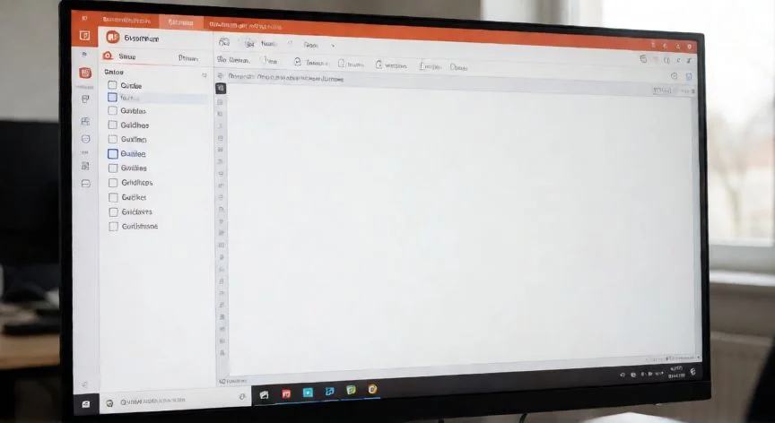 Pantalla de PowerPoint con la pestaña Vista abierta mostrando las opciones de guías y líneas de cuadrícula