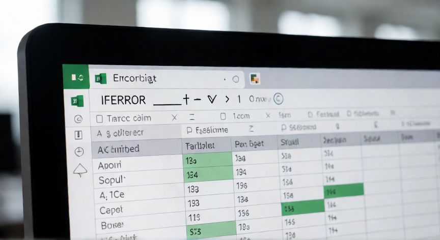 como quitar en excel div 0, Fórmula SI.ERROR en la barra de fórmulas de Excel con celdas resueltas
