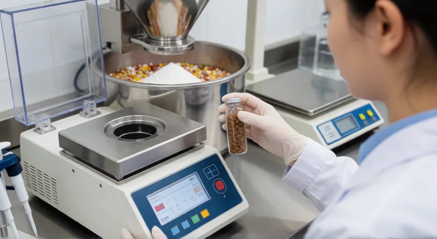 como se fabrica alimento para perros, Control de calidad y análisis nutricional de pienso en laboratorio de fábrica
