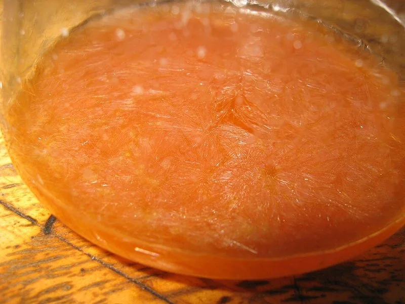 como se fabrica el ibuprofeno, Cristalización de sal de ibuprofeno durante su purificación en el laboratorio