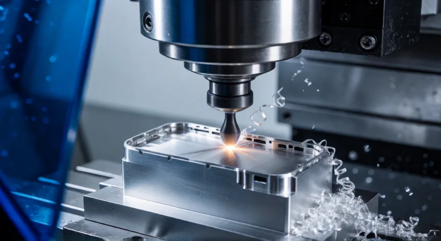 como se fabrica el iphone 17, Mecanizado CNC de alta precisión fabricando el chasis de aluminio de un iPhone