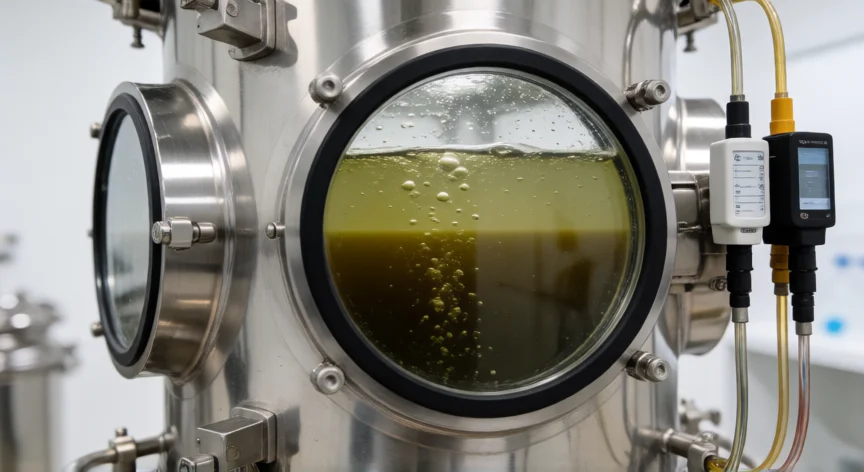 como se fabrica el omega 3, Biorreactor de cultivo de microalgas para producción de omega 3 DHA