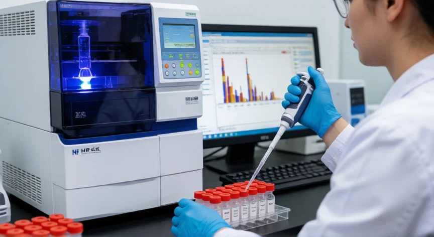 como se fabrica la insulina, Control de calidad por HPLC del lote de insulina antes del envasado