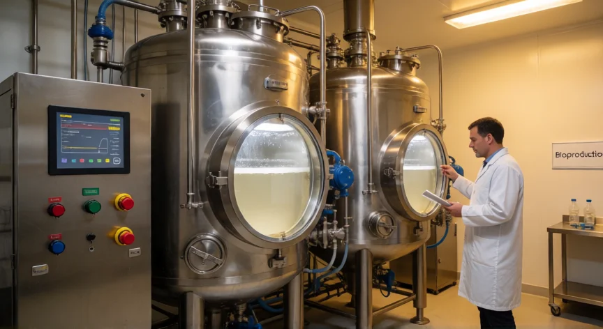 como se fabrica la melatonina, Biorreactor de producción biotecnológica de melatonina