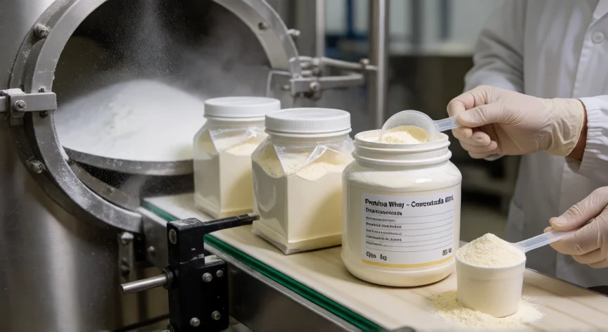 como se fabrica la proteina whey, Línea de secado por atomización y envasado de proteína whey en polvo