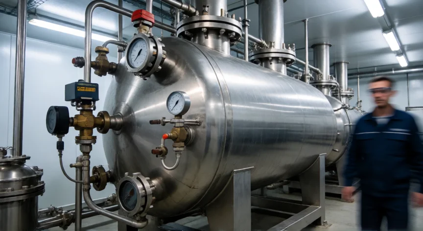 como se fabrica la taurina, Autoclave de acero inoxidable para la amonólisis en producción industrial de taurina