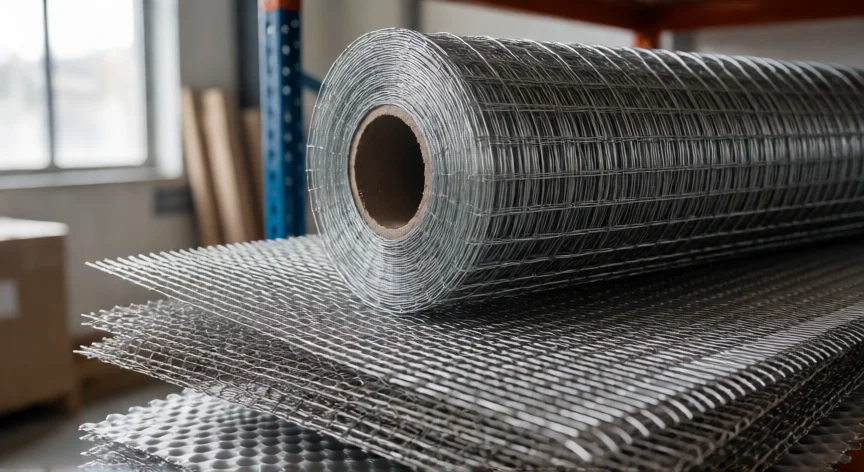 como se fabrica tejido de alambre, Variedades de tejido de alambre acabadas: malla soldada, malla tejida fina y aluminio expandido