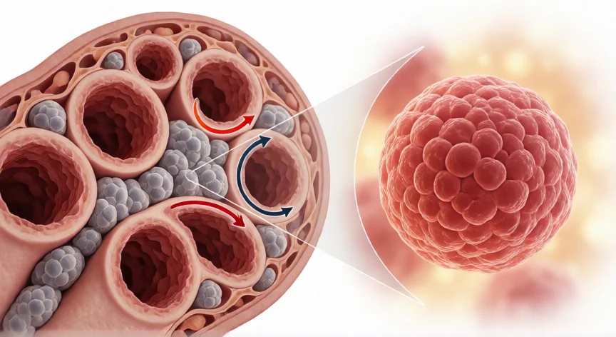 como se fabrica testosterona, Esquema de la célula de Leydig mostrando la síntesis de testosterona a partir de colesterol