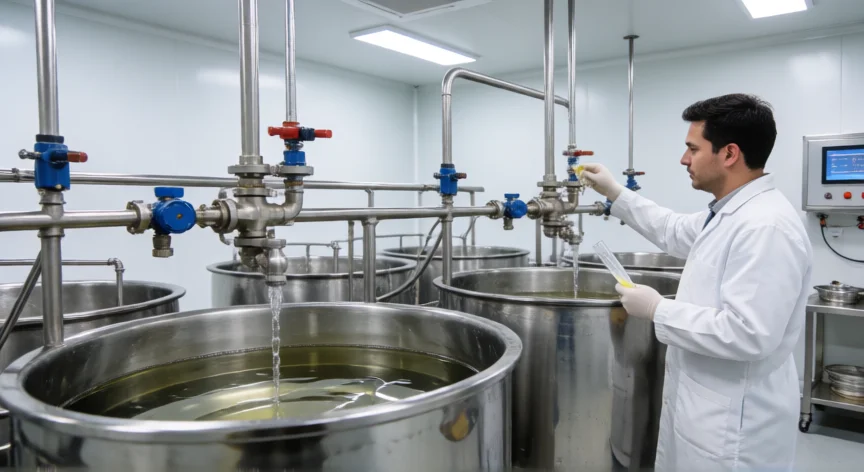 como se fabrica un perfume, Instalación industrial de maceración y envasado de perfume