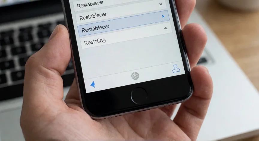 como se reinicia de fabrica un iphone 6, iPhone 6 mostrando la opción de restablecimiento en Ajustes