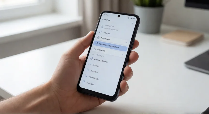 Pantalla de ajustes del Redmi 14C mostrando la opción de restablecer valores de fábrica