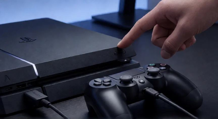 como se reinicia de fabrica una play 4, Botón de encendido de la PS4 en modo seguro con mando conectado por USB