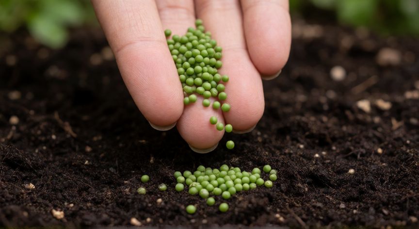 como sembrar dichondra repens, Detallada siembra de semillas de dichondra sobre suelo húmedo preparado