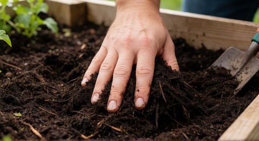 como sembrar lechugas, Preparación del suelo con compost para el cultivo de lechugas