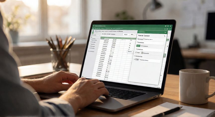 como separar en excel texto, Pantalla de Excel mostrando el asistente Dividir Texto con delimitador por coma seleccionado