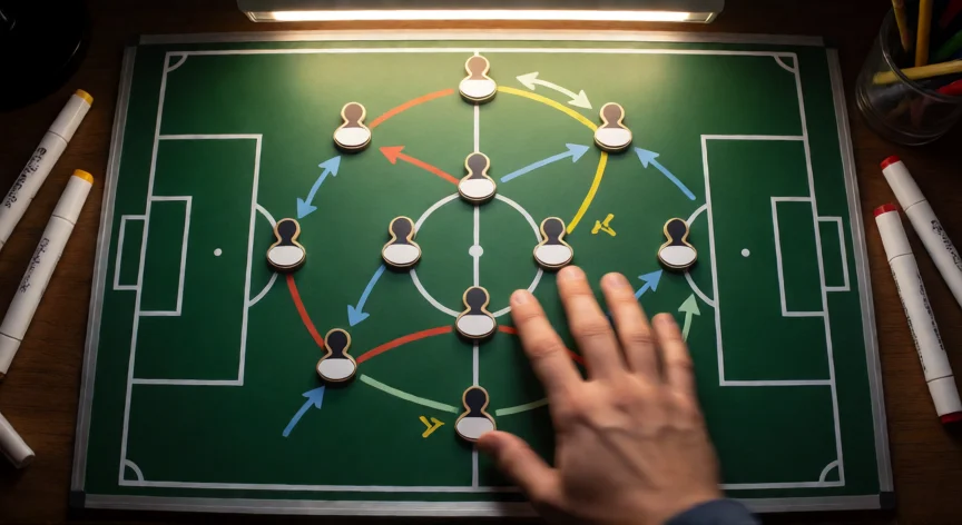 como ser mejor en fifa 25, Tablero táctico con formación 4-2-3-1 para planificar en EA Sports FC 25