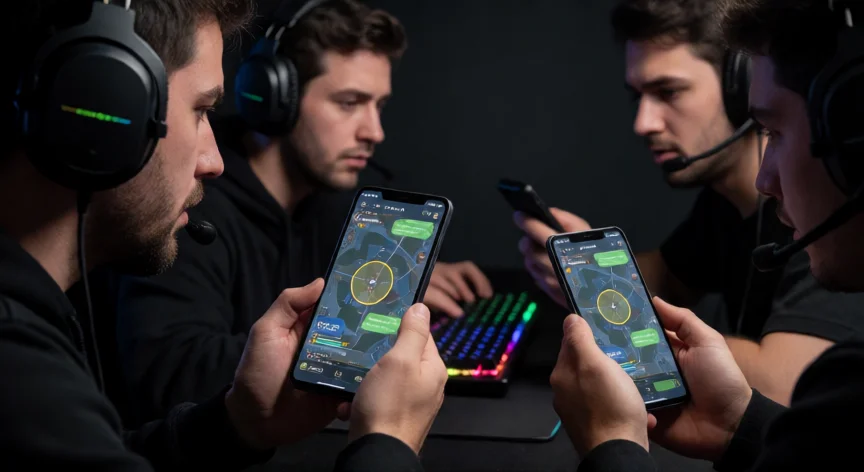 como ser mejor jugador en free fire, Escuadrón de cuatro jugadores coordinando en partidas clasificatorias de Free Fire