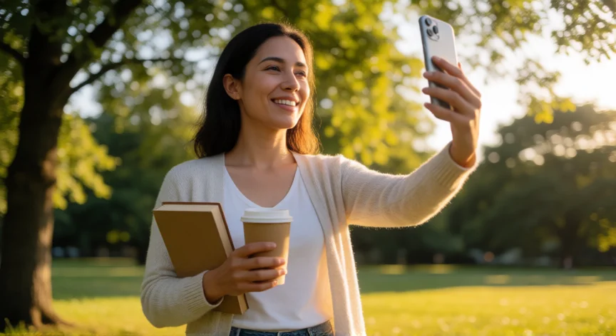 como ser mejor mujer para mi esposo, Mujer disfrutando de un momento de autocuidado y lectura en un parque soleado