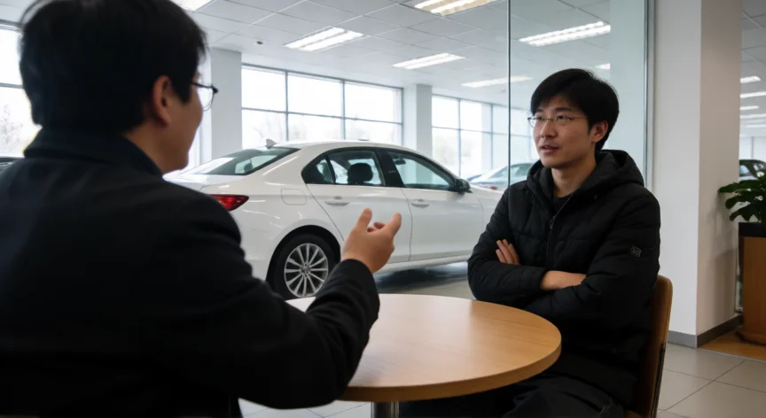 como ser mejor regateador, Negociación de precio en un concesionario de coches entre comprador y vendedor