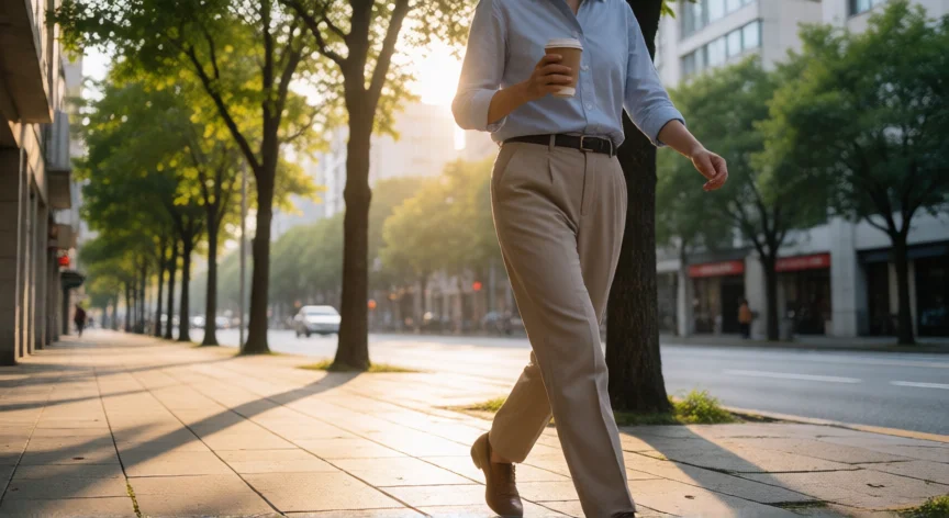 como ser profesional y mejorar tu trabajo con yoriento, Caminata matinal como ritual de descompresión profesional