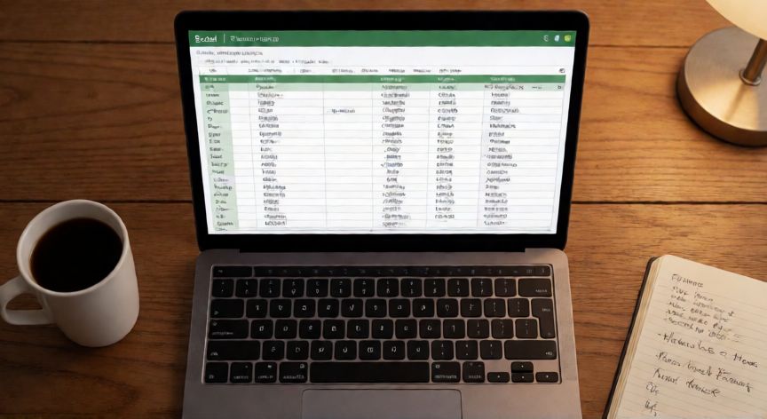 como sumar excel una columna, Hoja de cálculo Excel con tabla dinámica mostrando sumas por columnas